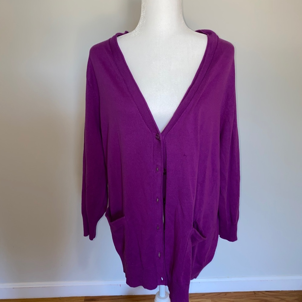 NWT Purple Plus Size Cardigan